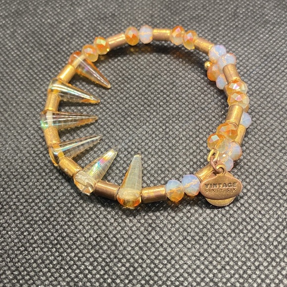 Alex and Ani Jewelry - Alex and Ani Vintage 66 Beaded Depths of The Wild Spike Wrap/Good Condition
